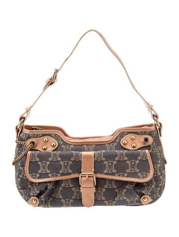 Macadam Triomphe Denim Shoulder Bag