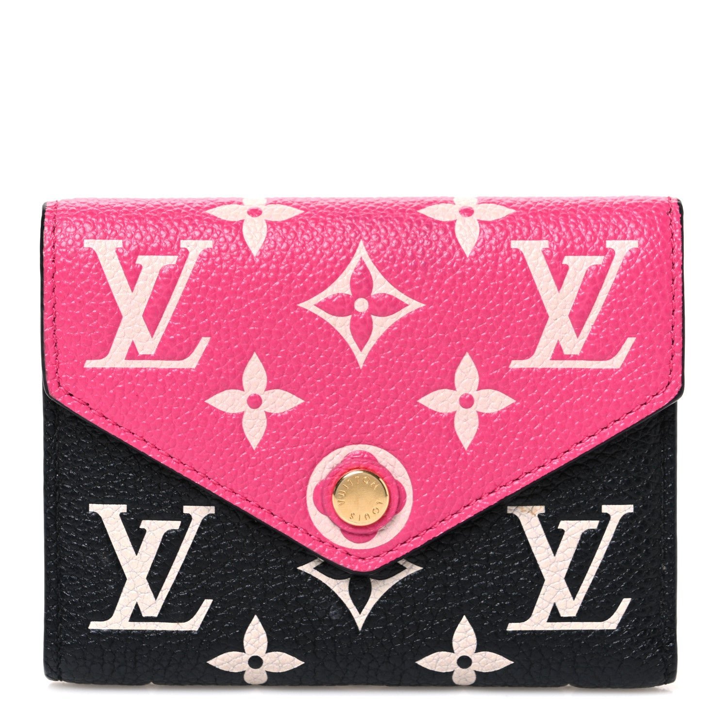 Louis Vuitton Empreinte Monogram Spring In The City Victorine Wallet Black White Pink