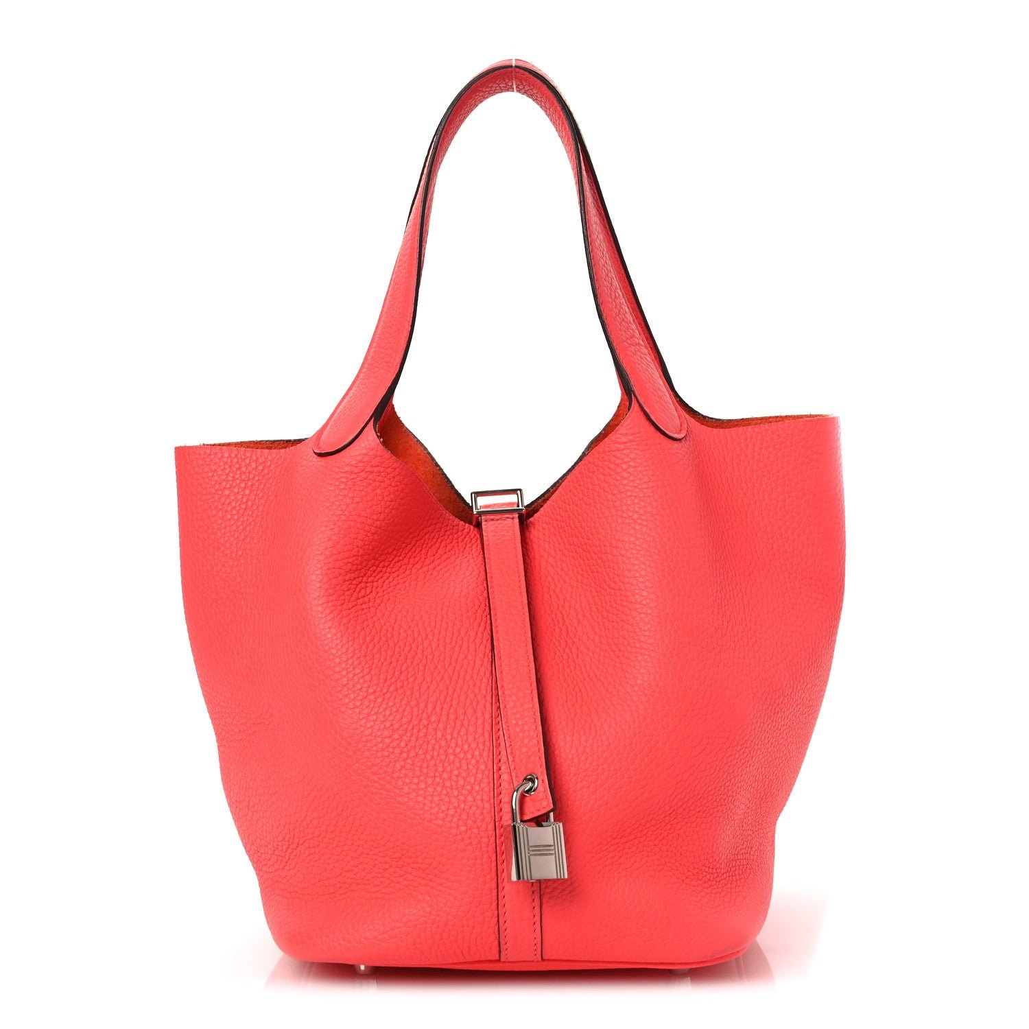 Hermes Taurillon Clemence Picotin Lock 22 MM Rose Jaipur