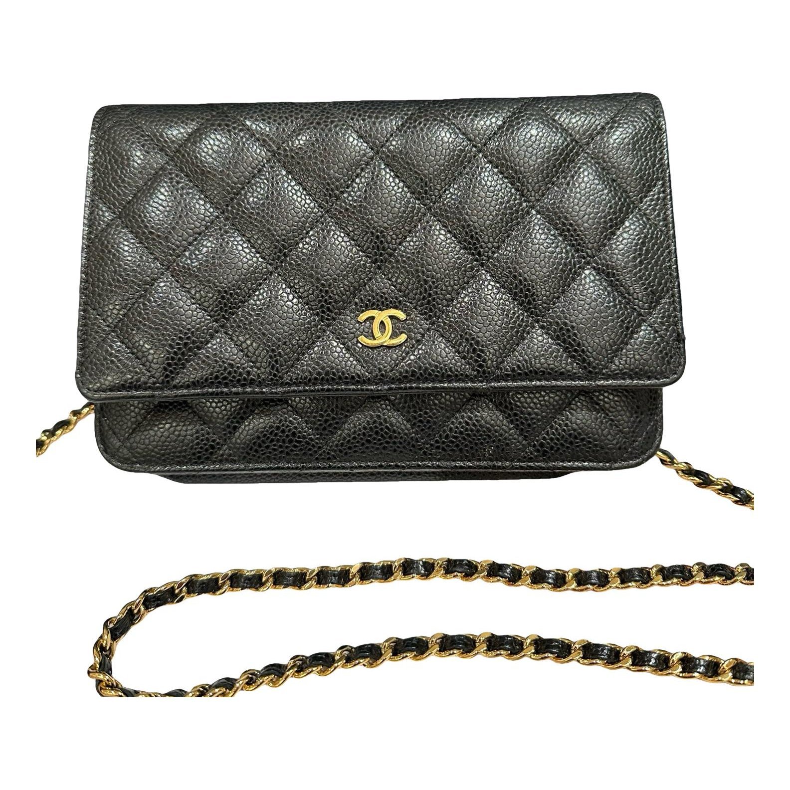 Wallet On Chain Timeless/Classique leather handbag