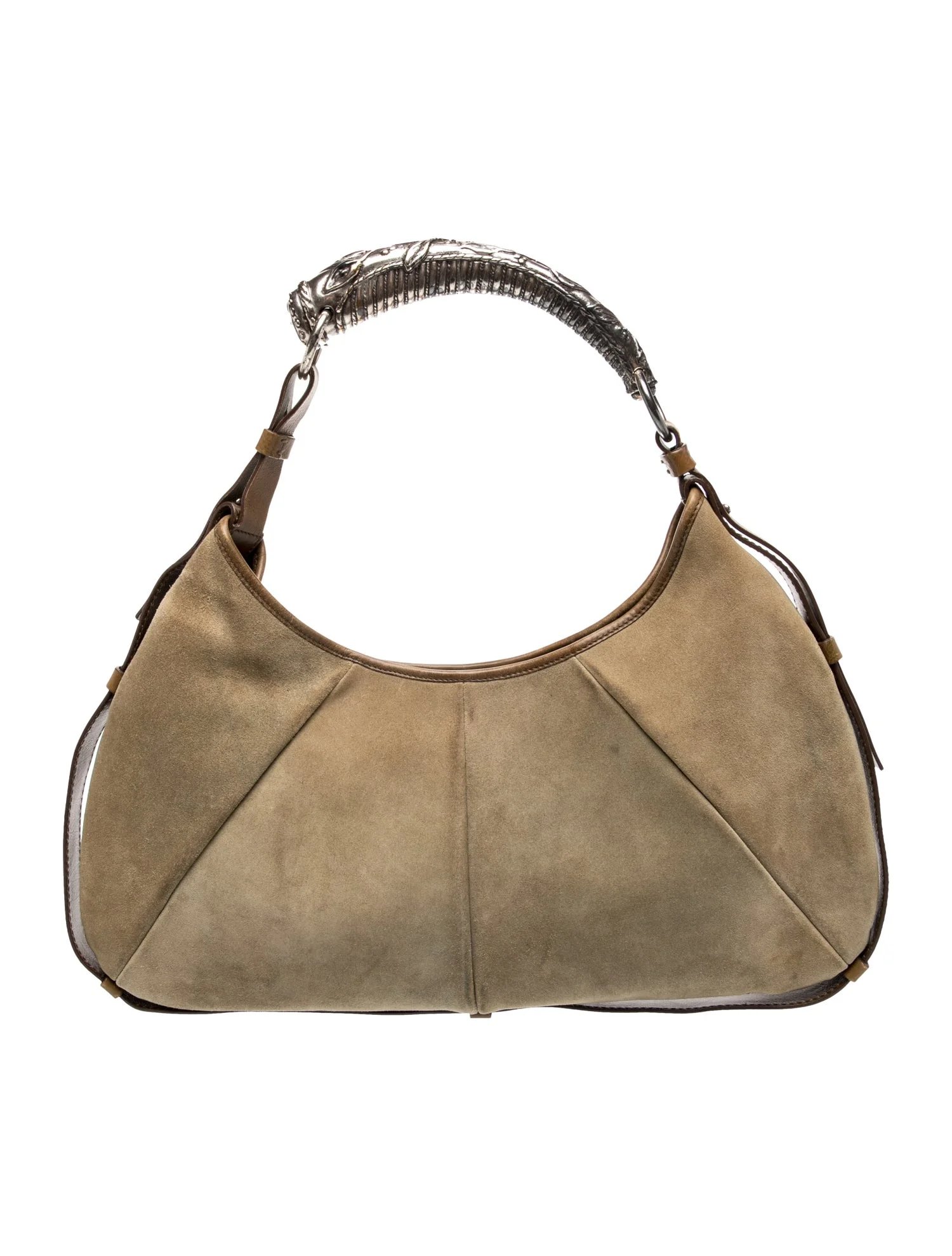 Suede Saint Laurent Mombasa Large Vintage
