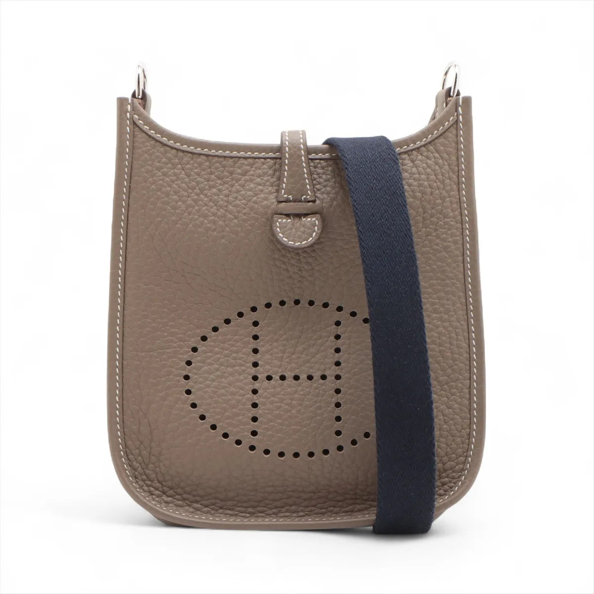 Hermès evelyn 16 TPM Amazon Taurillon Clemence Etoupe Silver Metal Fittings