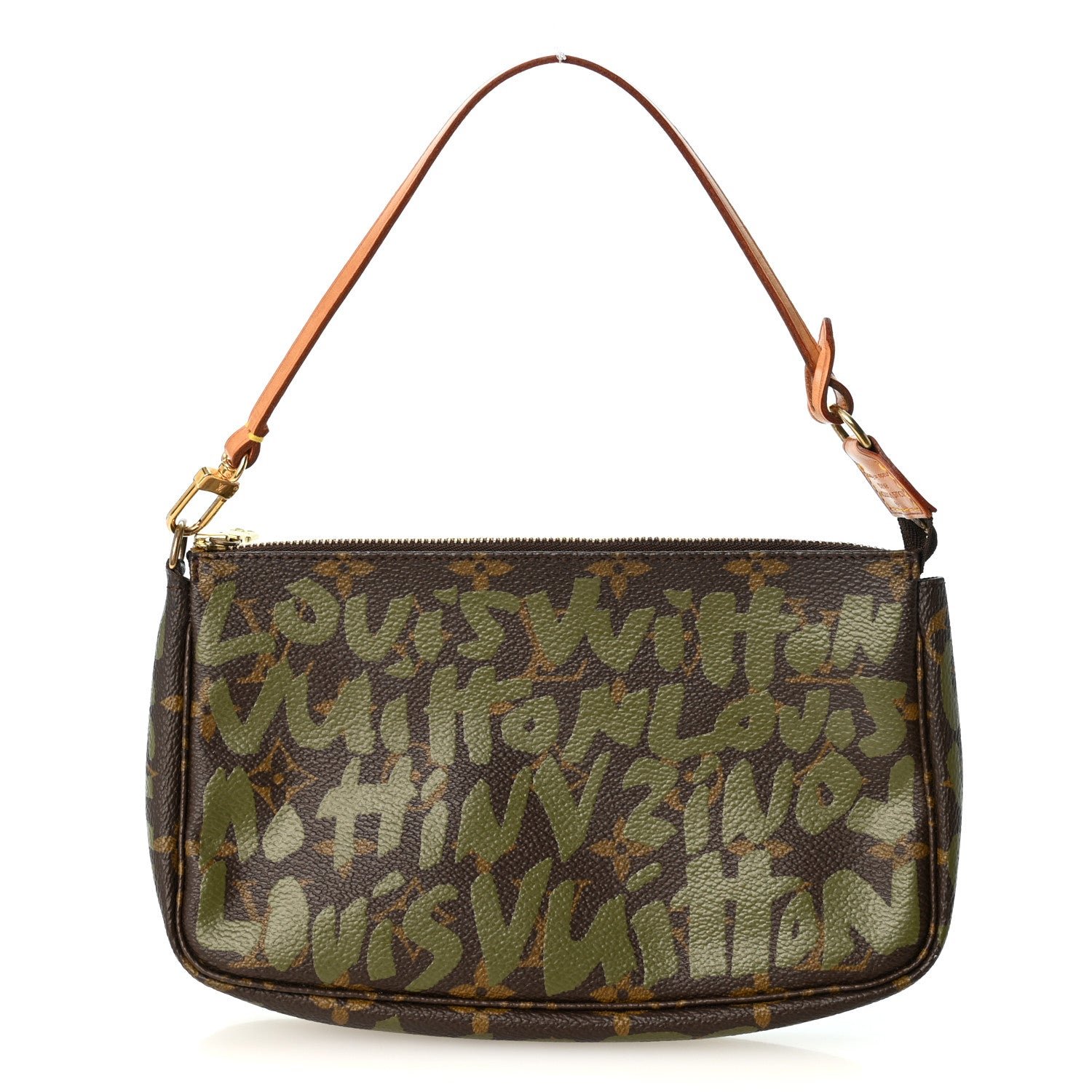 Louis Vuitton Monogram Graffiti Pochette Accessories Kaki