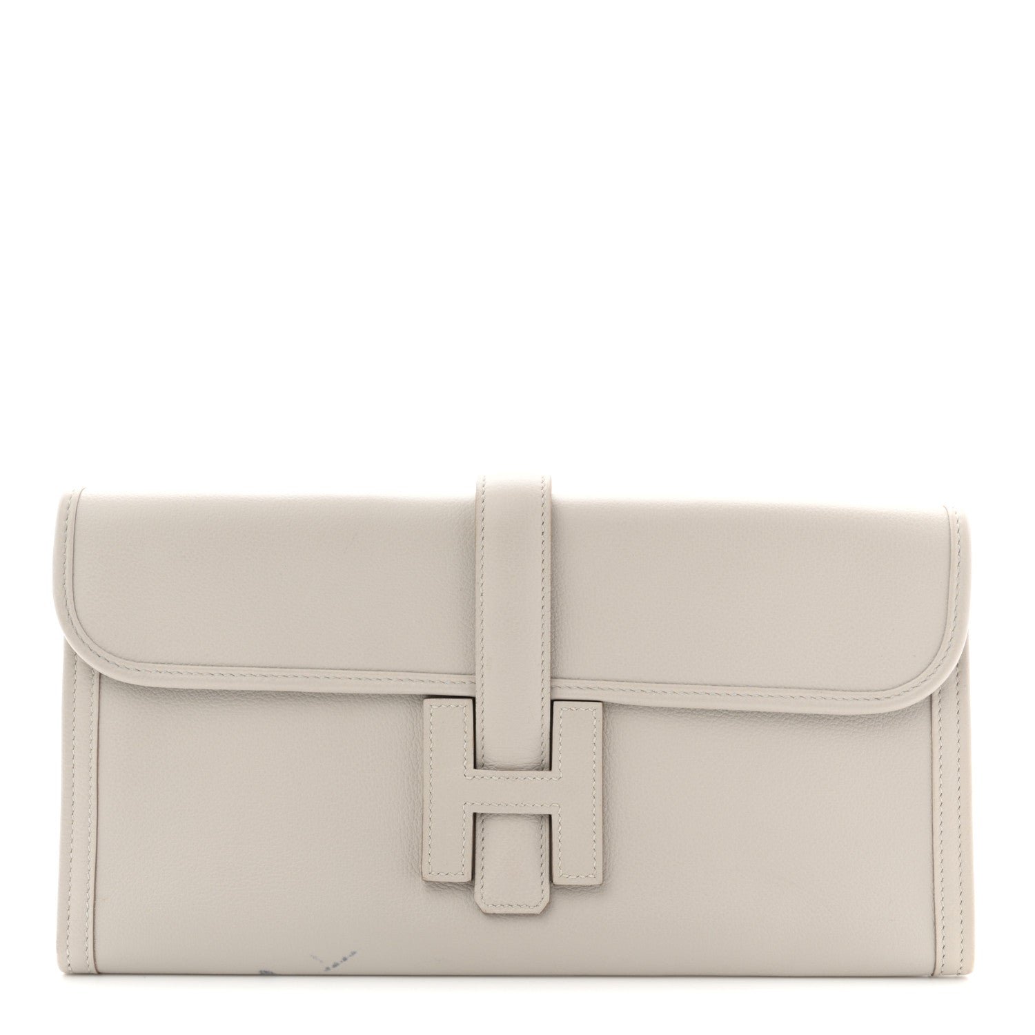 Hermes Swift Jige Elan 29 Clutch Craie