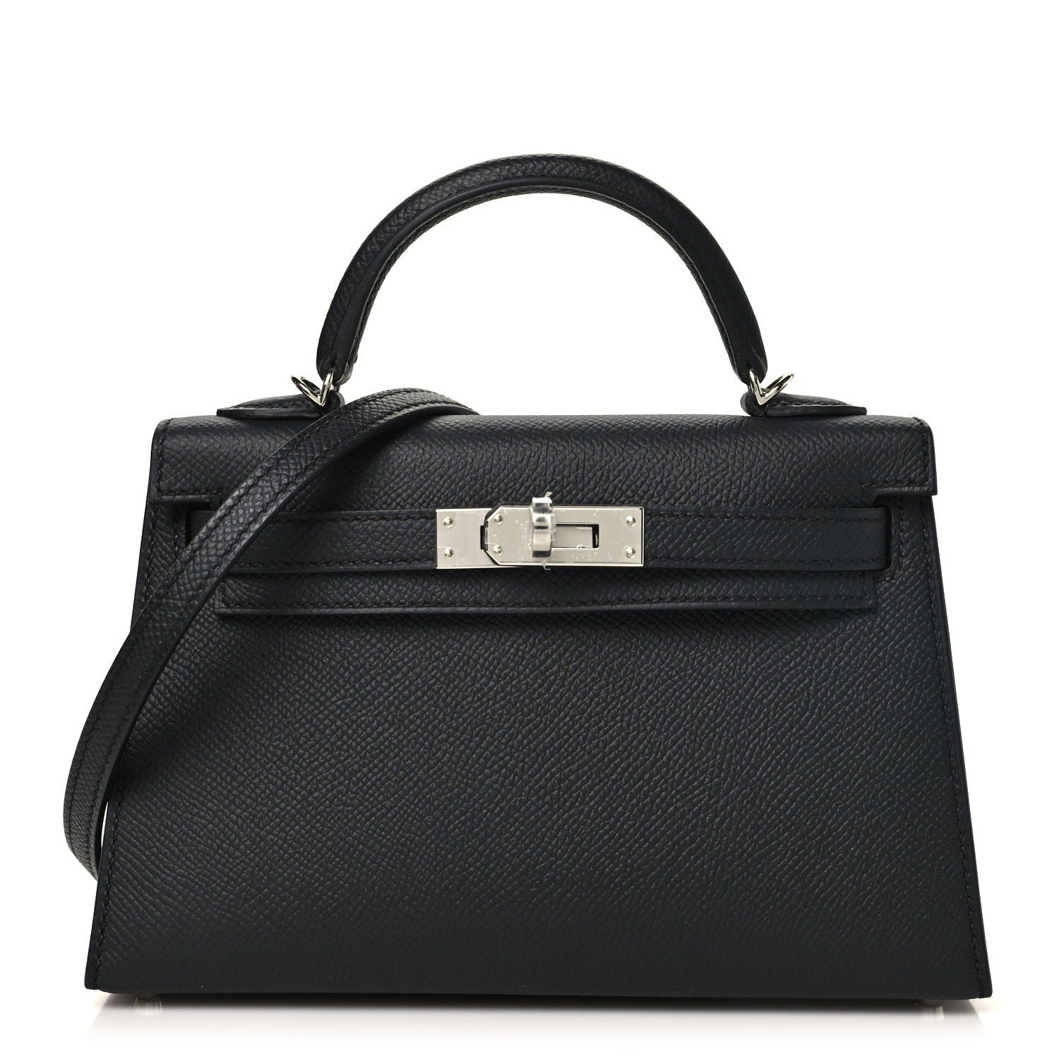 Hermes Epsom Mini Kelly Sellier 20 Black