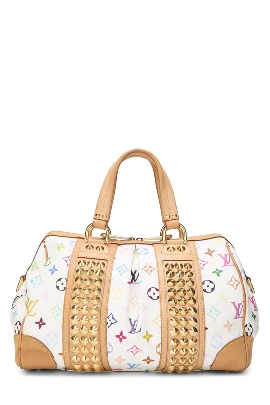 Takashi Murakami x Louis Vuitton White Monogram Multicolore Courtney MM