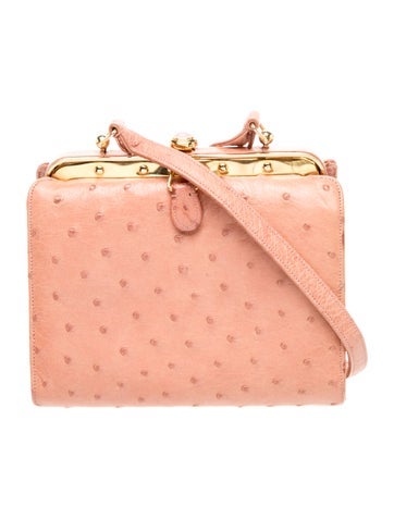 Ostrich Crossbody Bag