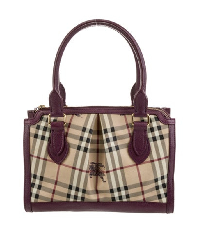 Burberry Haymarket Check Top Handle Bag