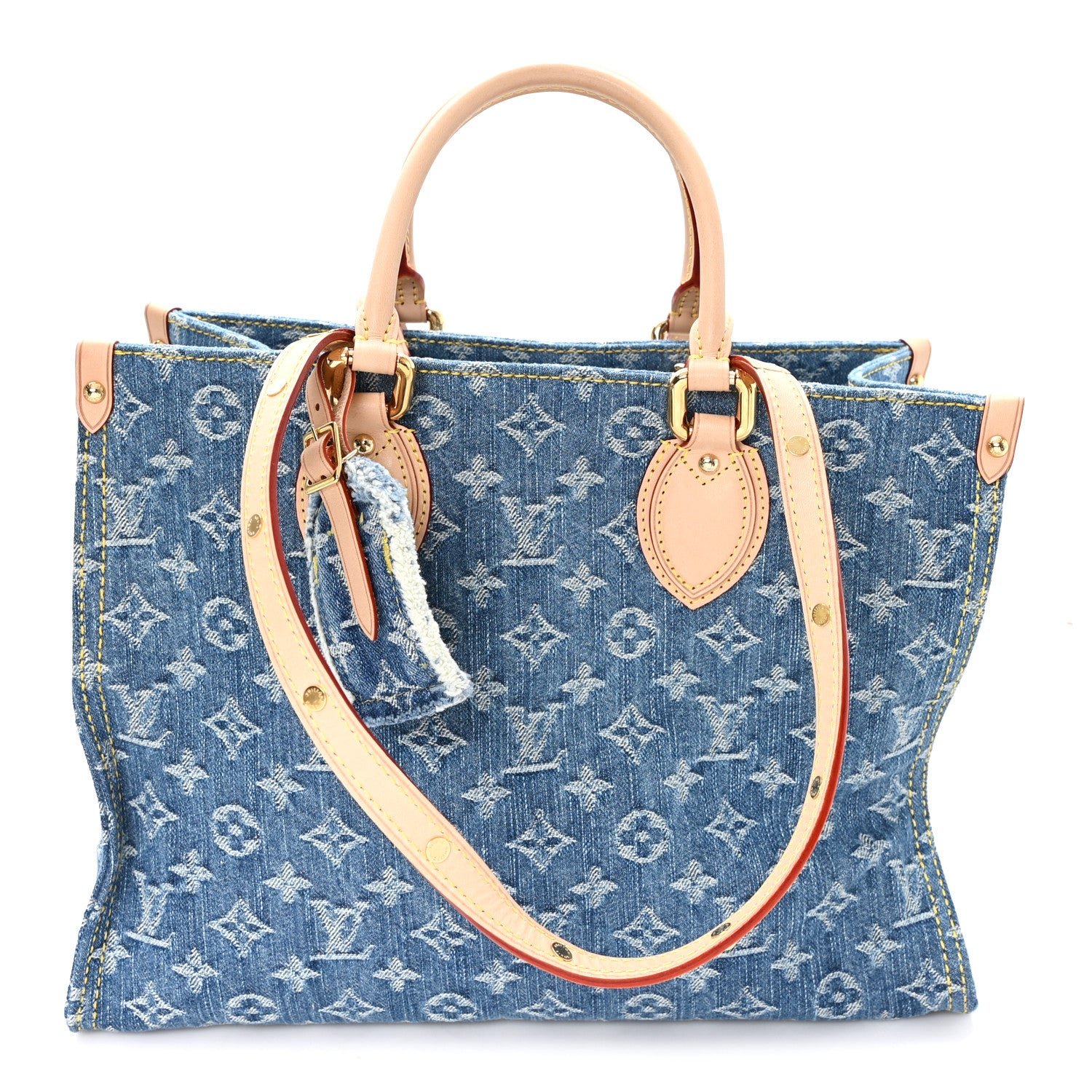 Louis Vuitton Monogram Denim Onthego MM Blue