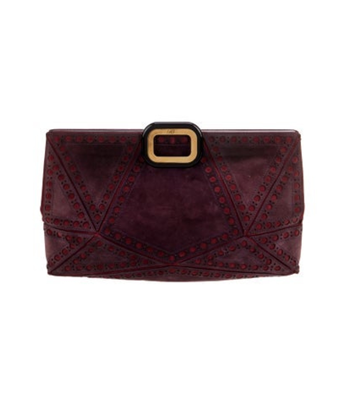Roger Vivier Vivier Suede Clutch