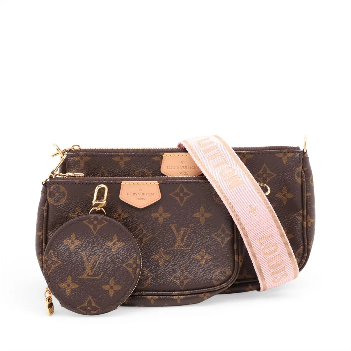 Louis Vuitton Monogram Multi Pochette Accessoires M44840 Brown There was an RFID