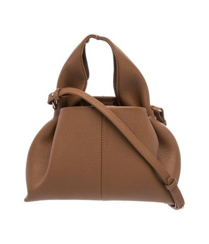 Polene Leather Top Handle Bag