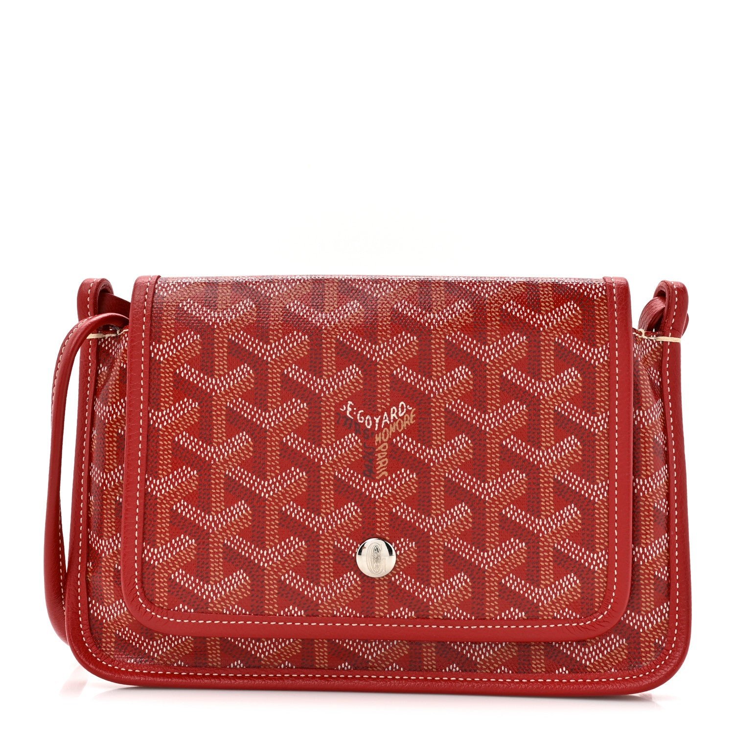Goyard Goyardine Plumet Wallet Clutch Red