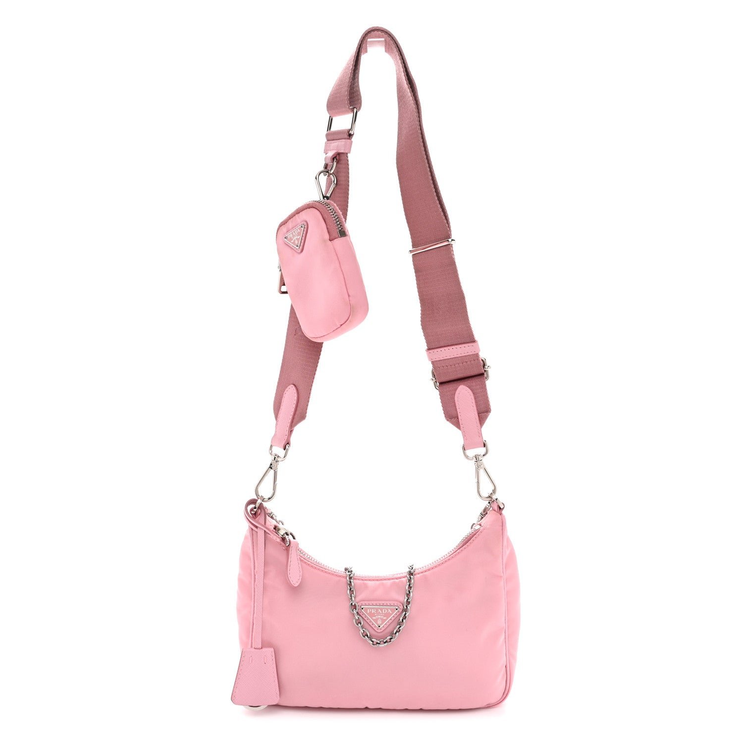 Prada Nylon Re-Edition 2005 Shoulder Bag Rosa