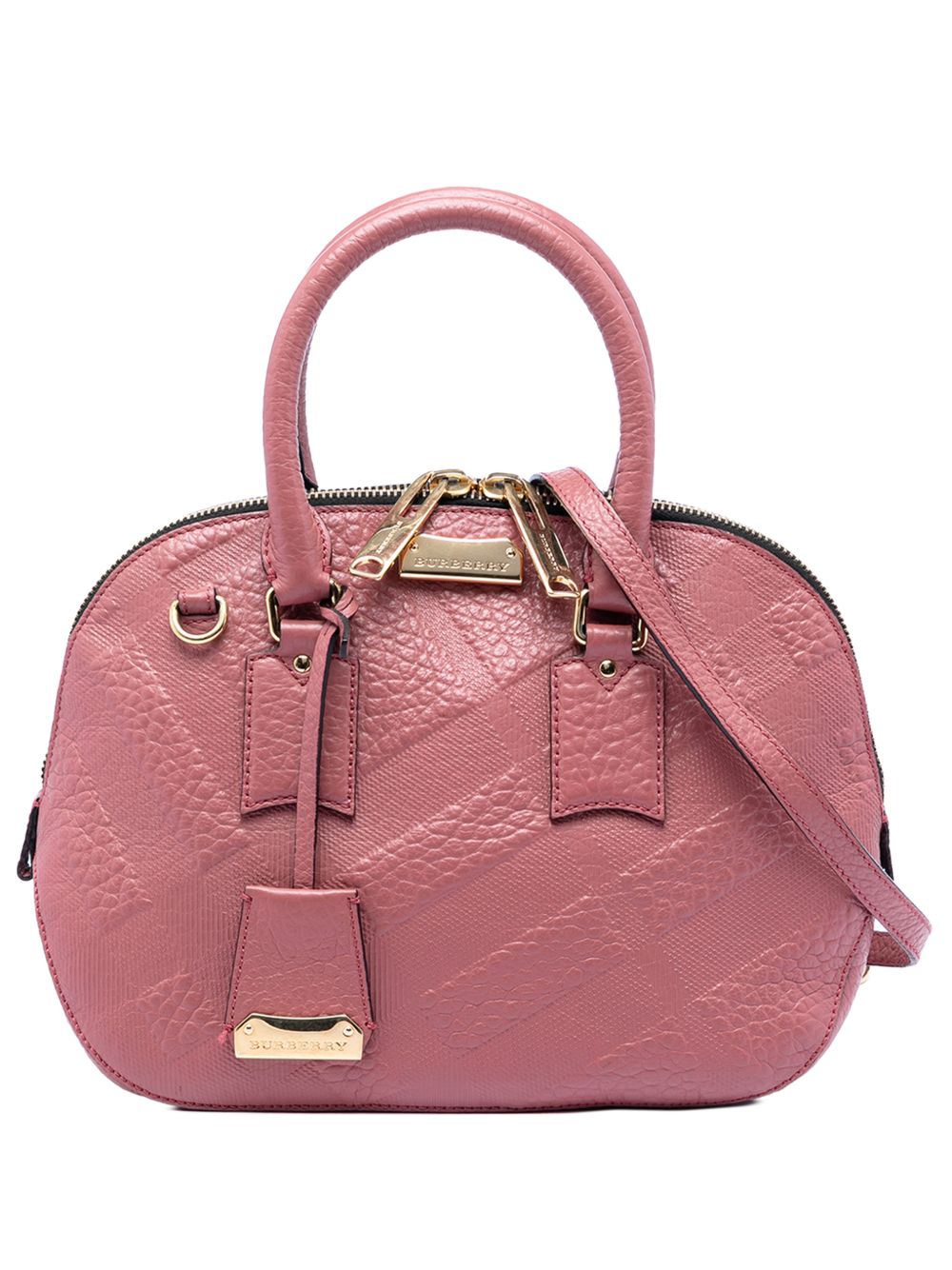 2000-2017 Small Heritage Grain Check Embossed Orchard Bowling Bag satchel