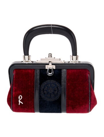 Roberta di Camerino Velvet Top Handle Bag Vintage