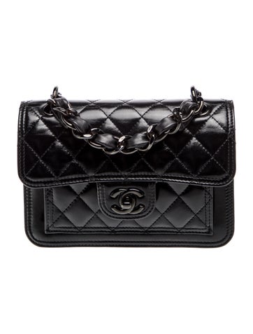 Mini Double You So Black Flap Bag