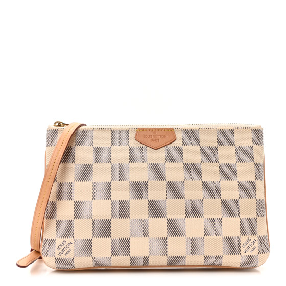 Louis Vuitton Damier Azur Double Zip Pochette