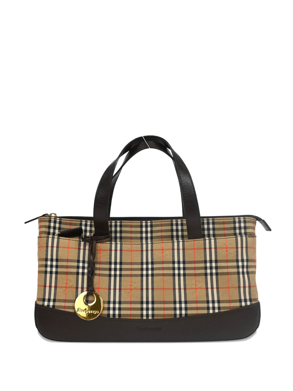1990-2000s check tote bag