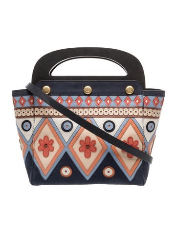 Suede Top Handle Bag