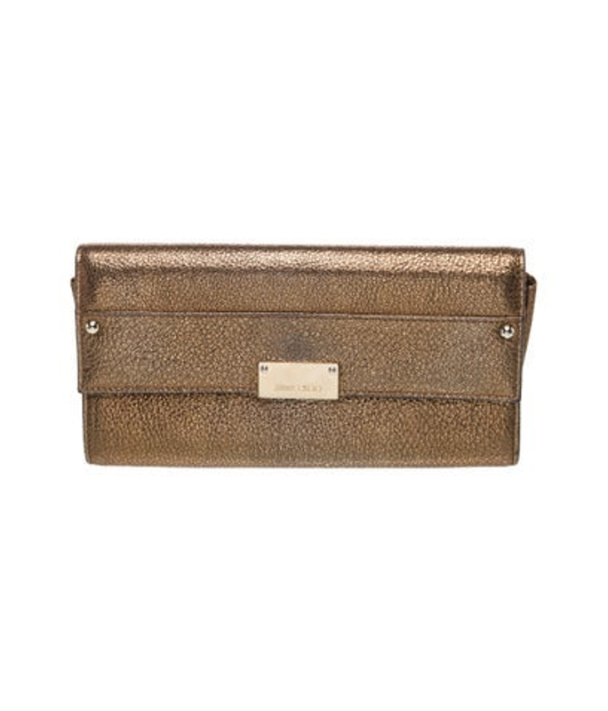 Jimmy Choo Choo Leather Clutch