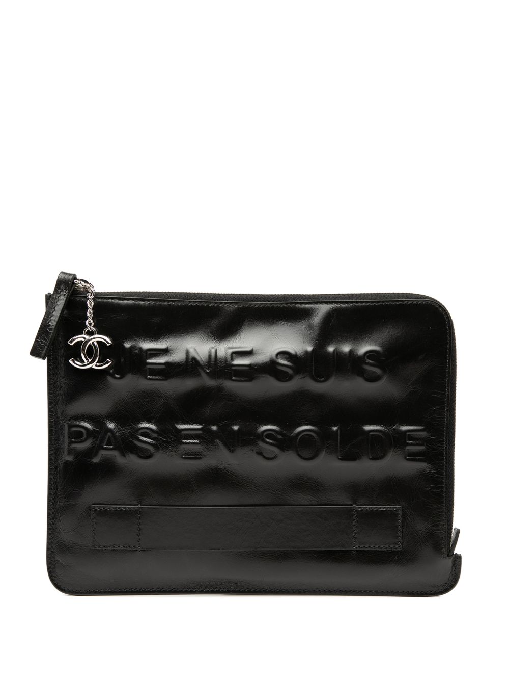 2014-2015 Distressed Calfskin Je Ne Suis Pas En Solde clutch bag