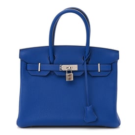 Hermes Togo BIRKIN 30 Bleu Royal