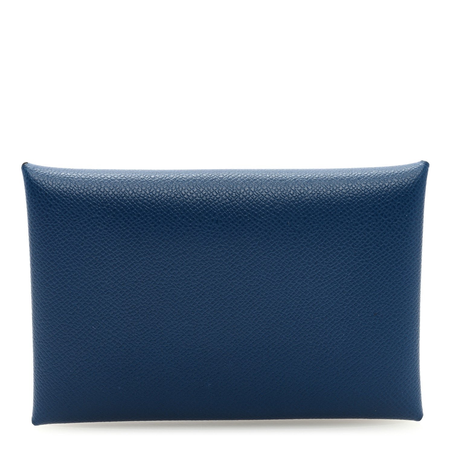 Hermes Madame Calfskin Calvi Card Case Deep Bleu