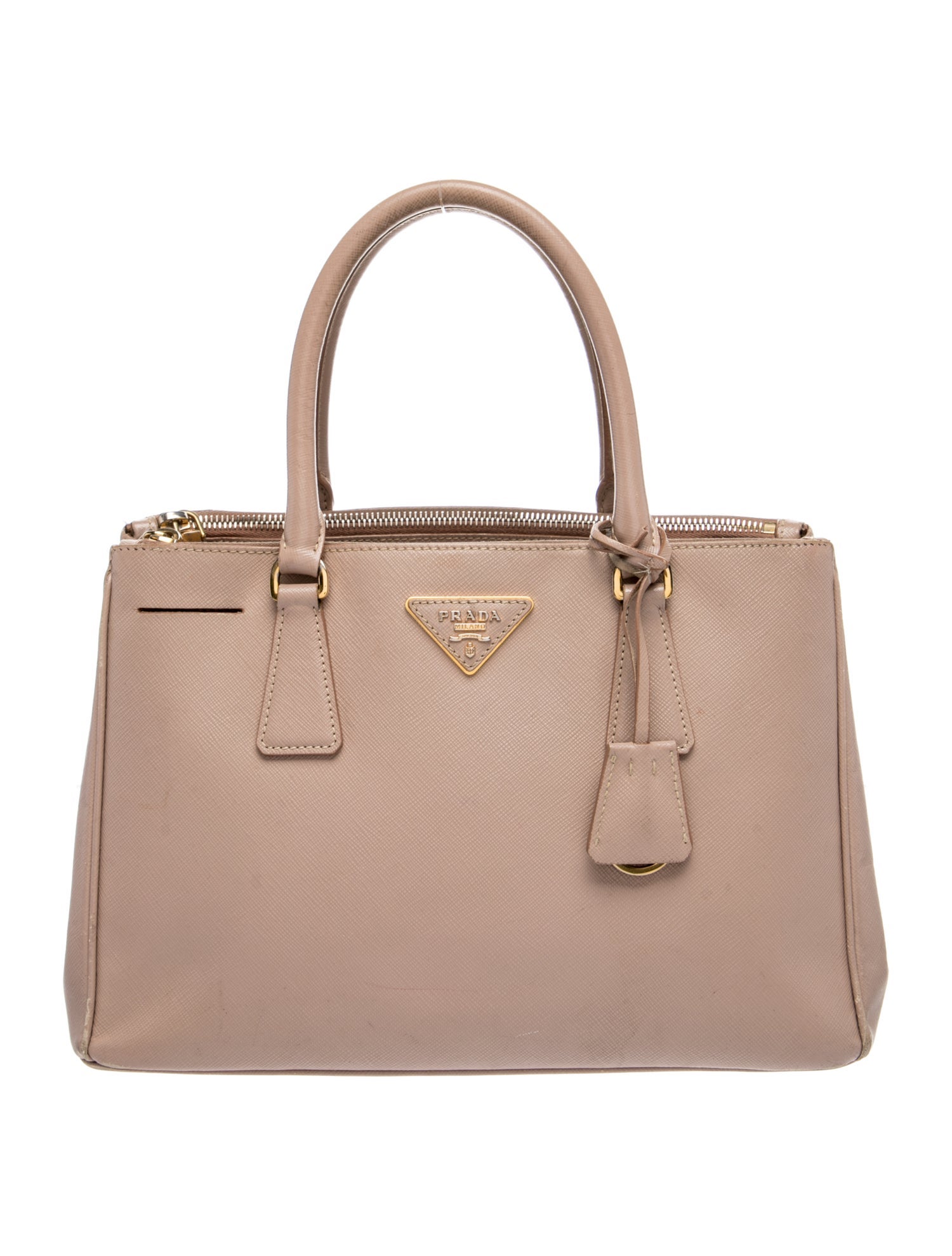 Saffiano Leather Galleria Double Zip Medium