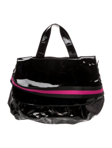 Patent Leather Top Handle Bag
