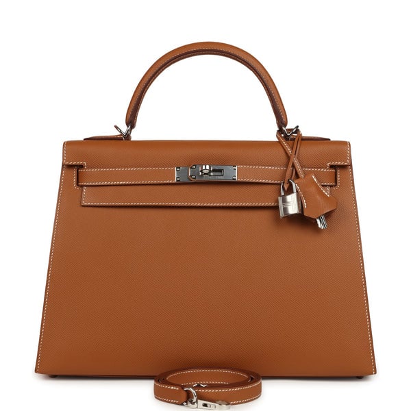Hermes Hermes Kelly Sellier 32 Gold Epsom Palladium Hardware