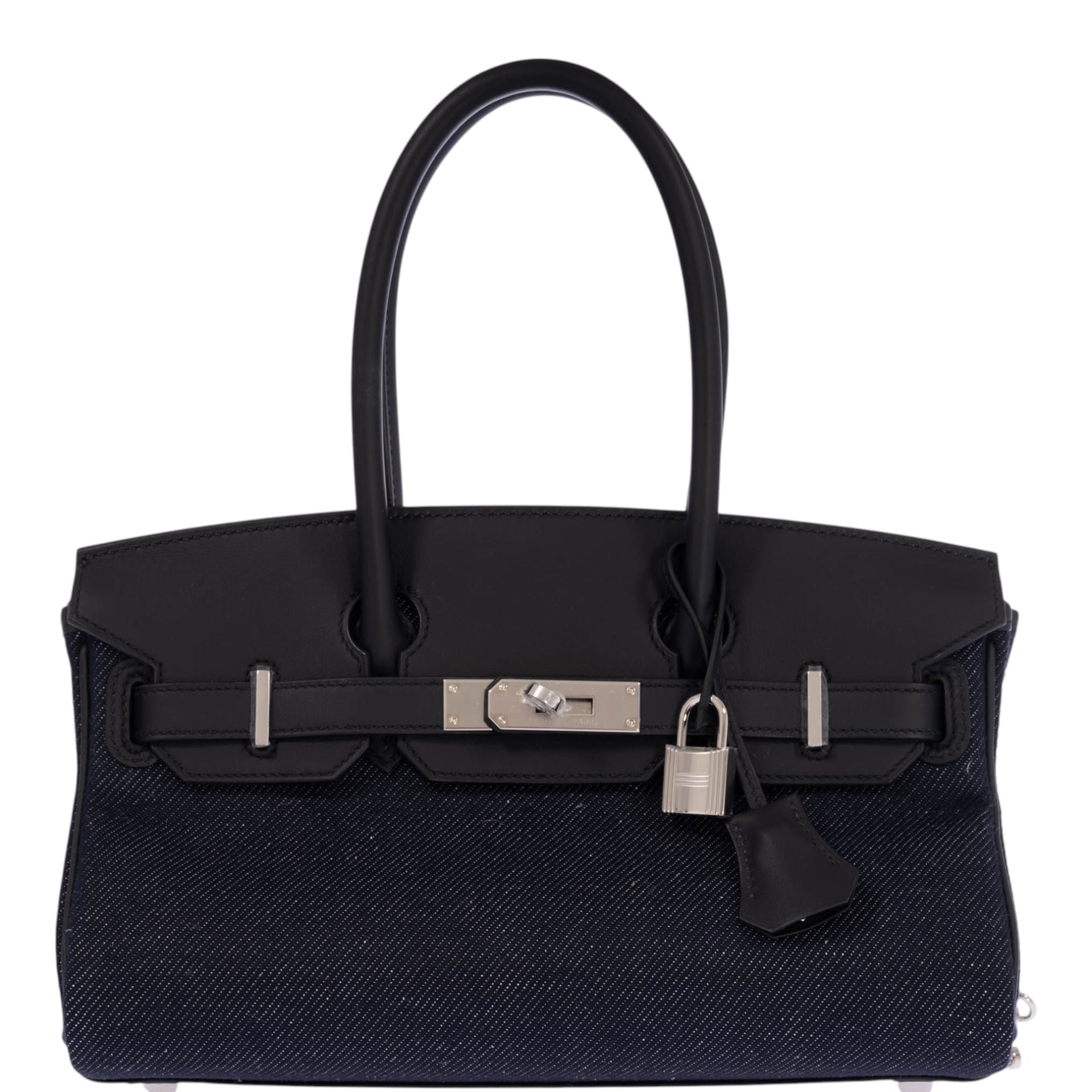 Hermes Hermès Shoulder Birkin Light 29 Dark Denim/Noir Swift Palladium Hardware
