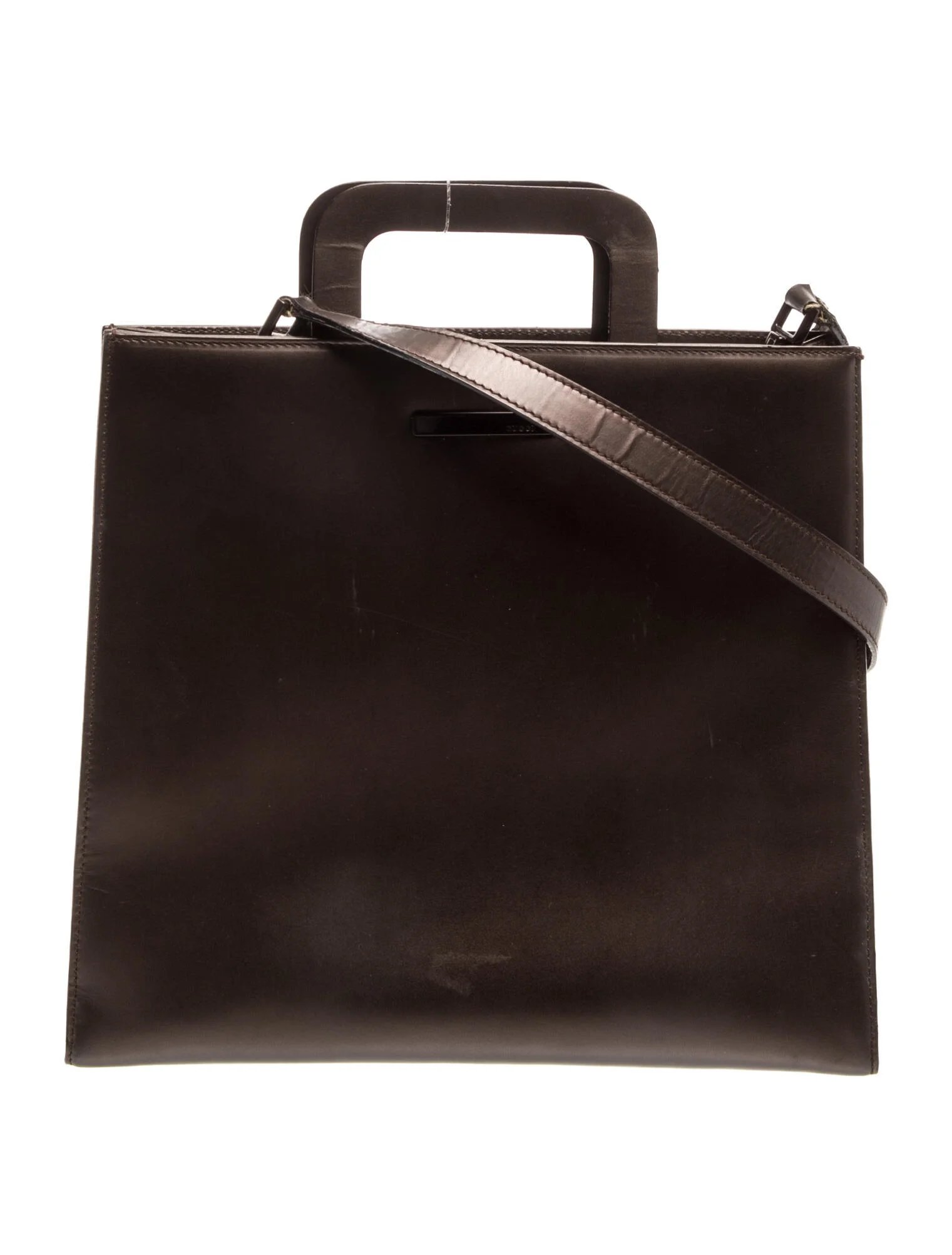 Leather Top Handle Bag