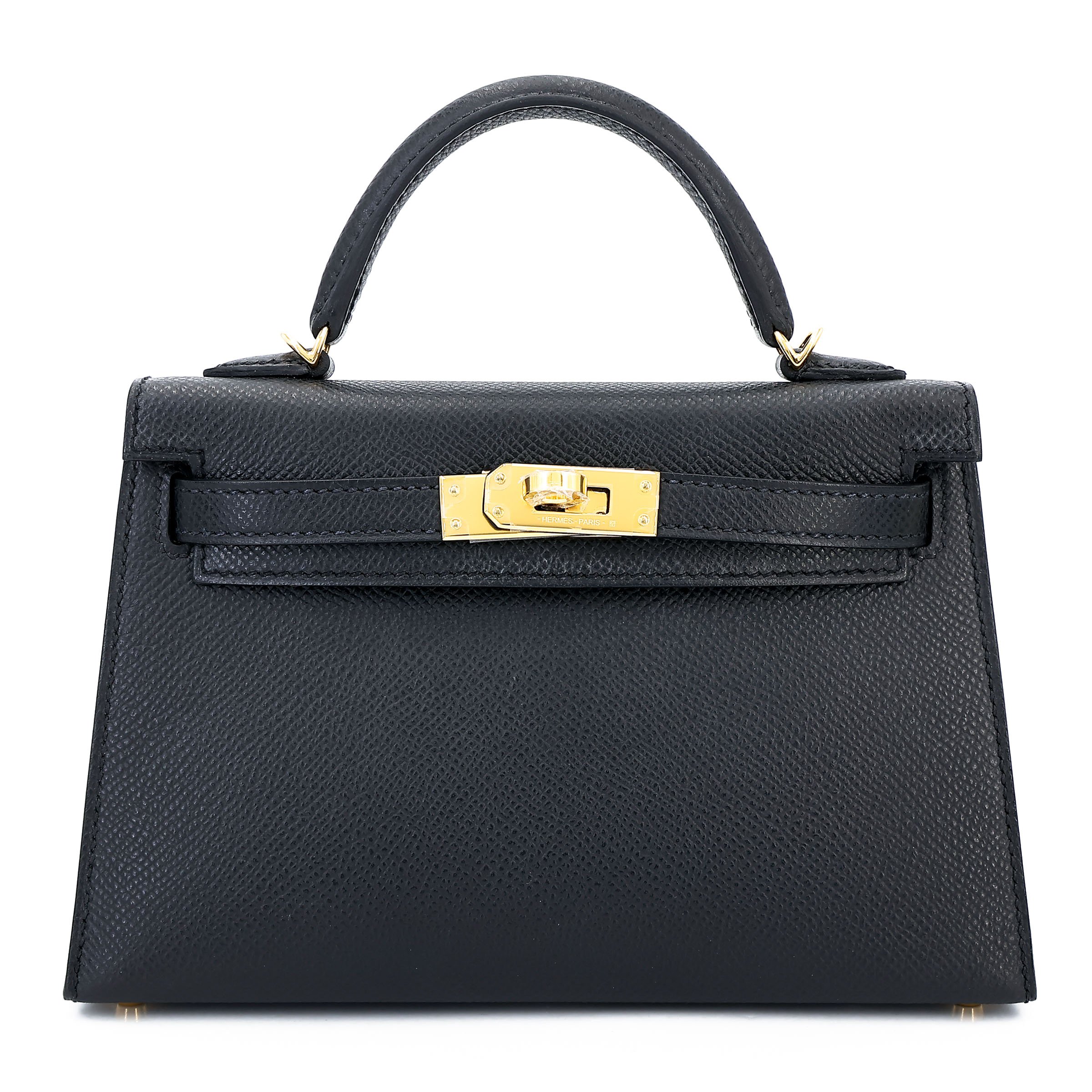 Hermes Brand New ( Rank N ) HERMÈS Mini Kelly II Noir (89) Epsom Gold hardware K (2025)