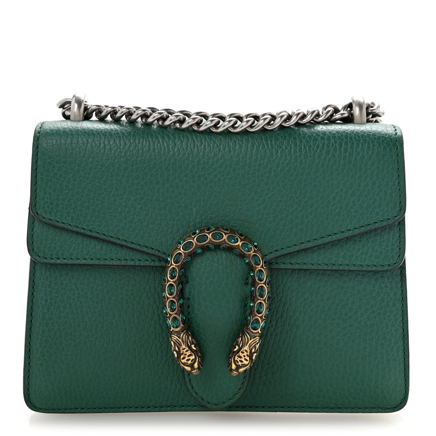 Calfskin Mini Dionysus Shoulder Bag Emerald