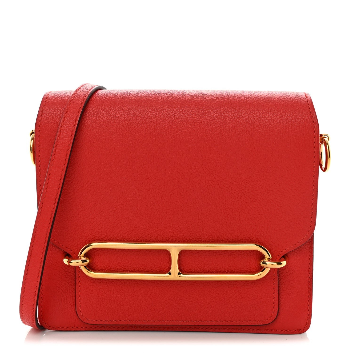 Hermes Evercolor Mini Sac Roulis Rouge Tomate