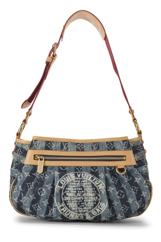 Blue Monogram Denim Baggy MM