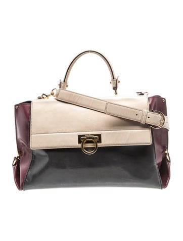 Ferragamo Leather Top Handle Bag