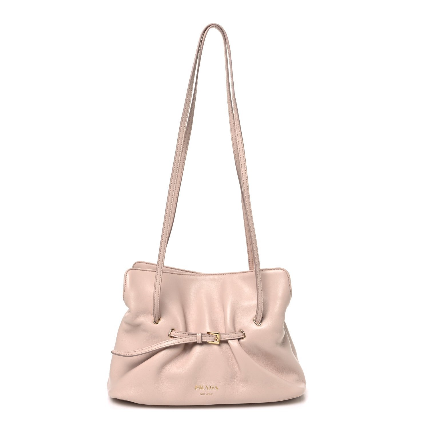 Prada Nappa Small Dada Shoulder Bag Cipria