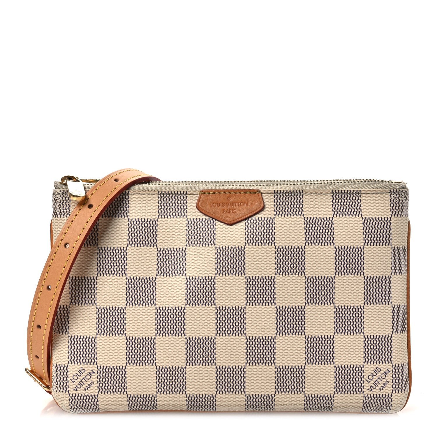 Louis Vuitton Damier Azur Double Zip Pochette