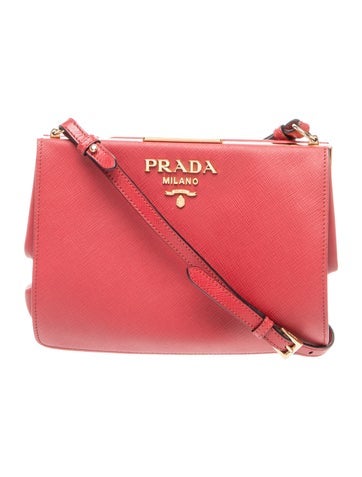 Saffiano Lux Leather Crossbody Bag