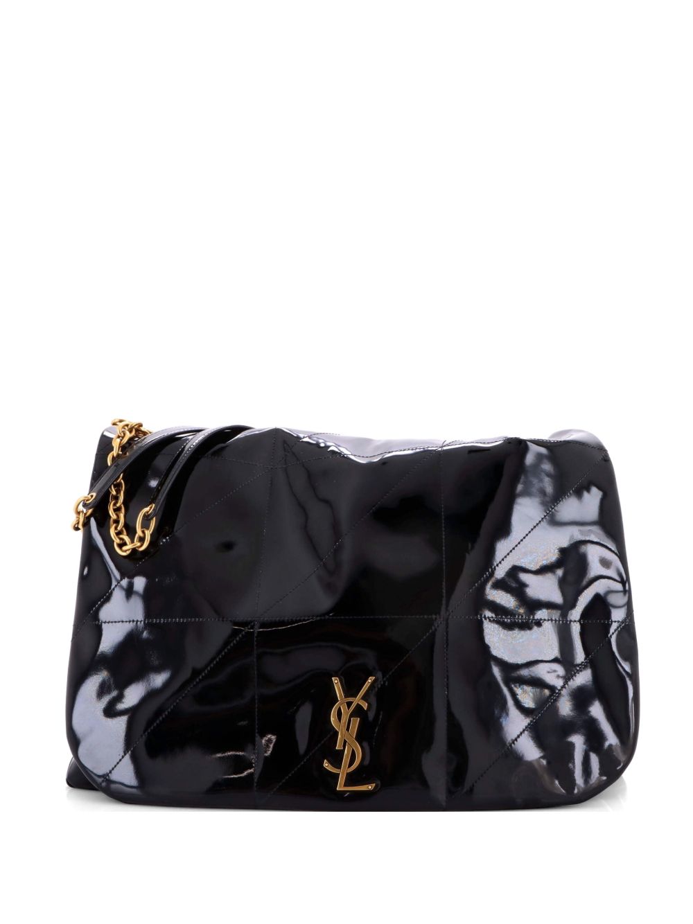 Jamie 4.3 Quilted Patent Large shoulder bag