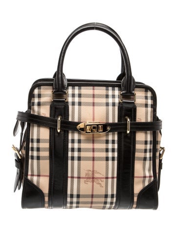 Haymarket Check Top Handle Bag