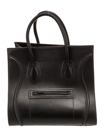 Celine Leather Luggage Phantom Medium