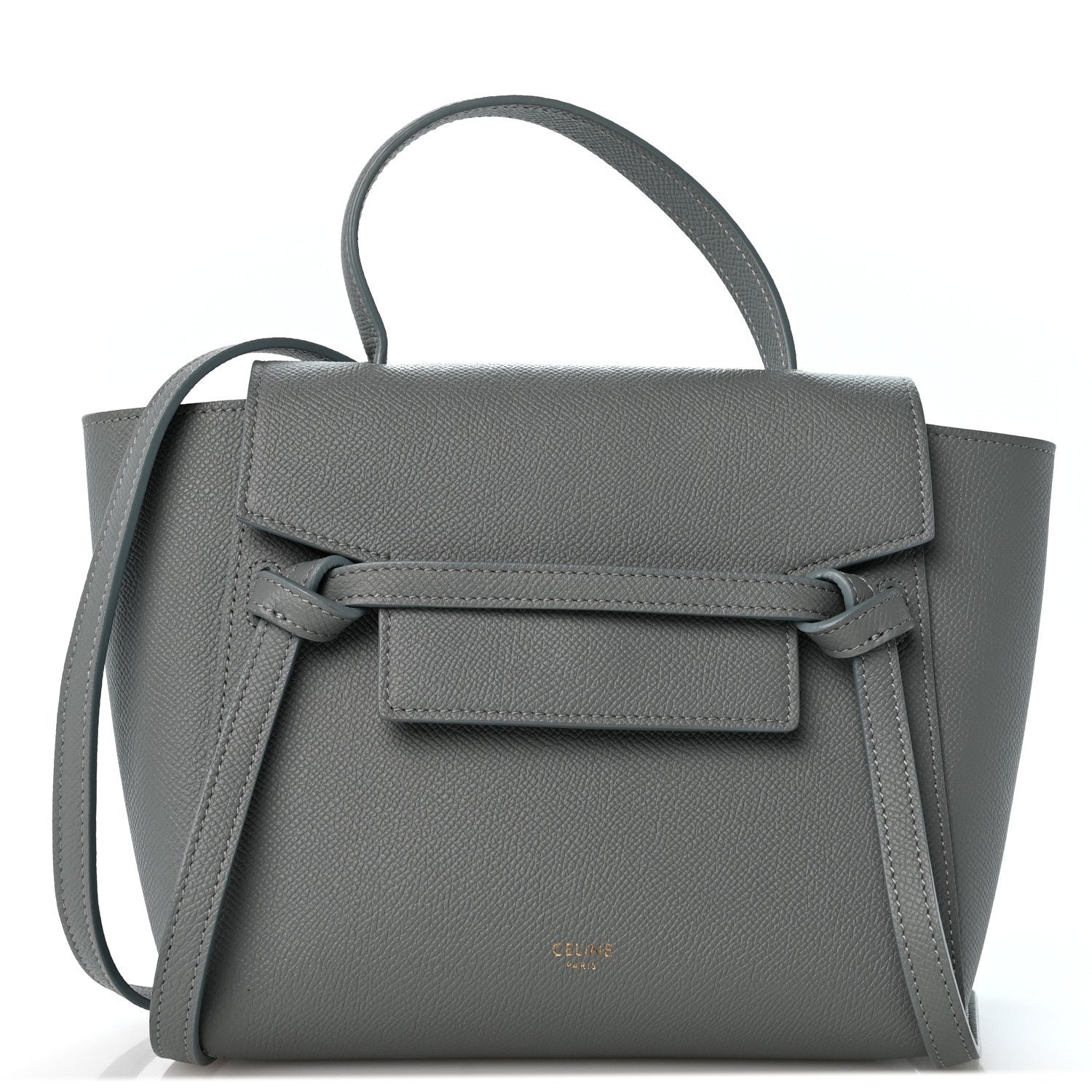 Celine Grained Calfskin Nano Belt Bag Celadon