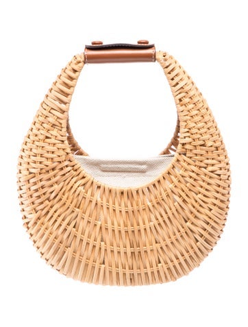 Staud Straw Top Handle Bag