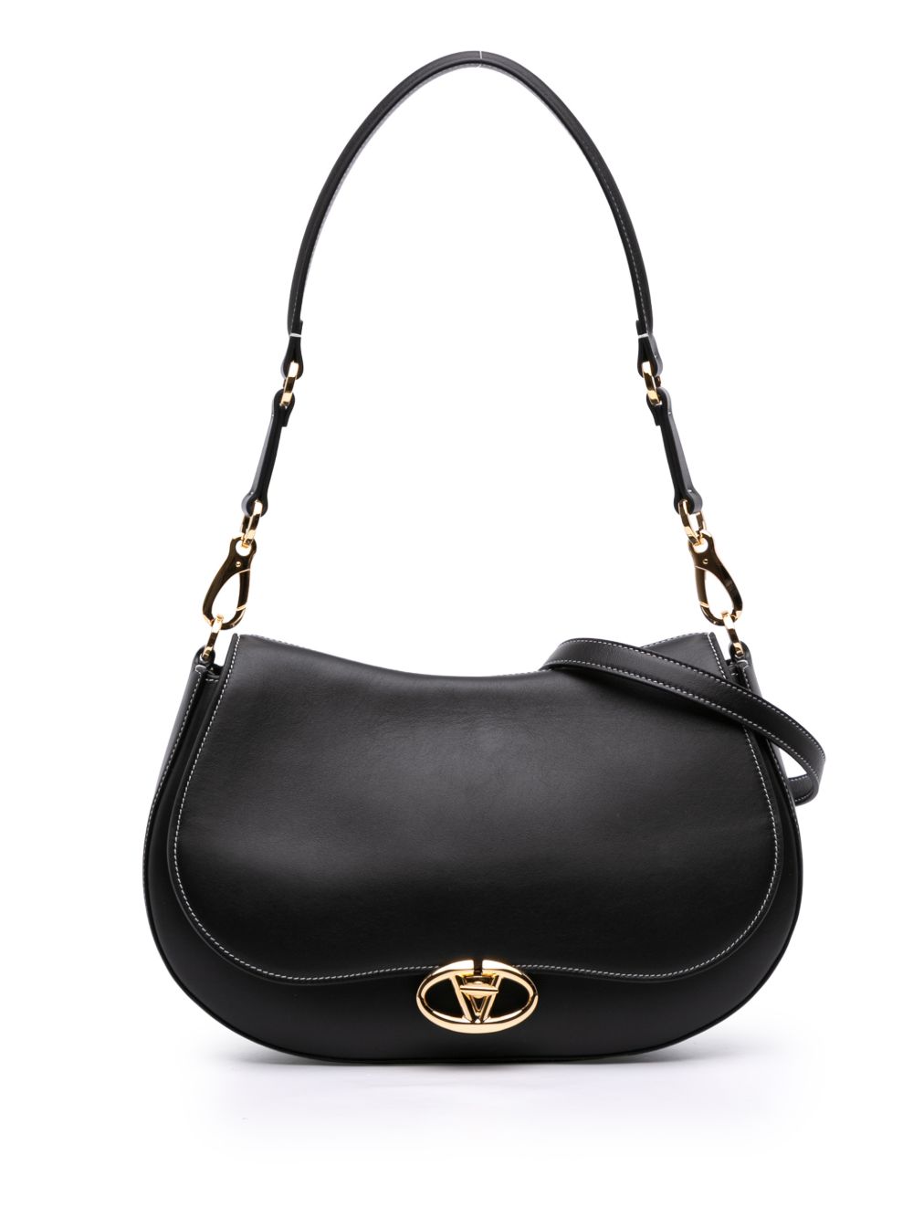 2018-2025 Medium Leather Ohval Flap Bag satchel