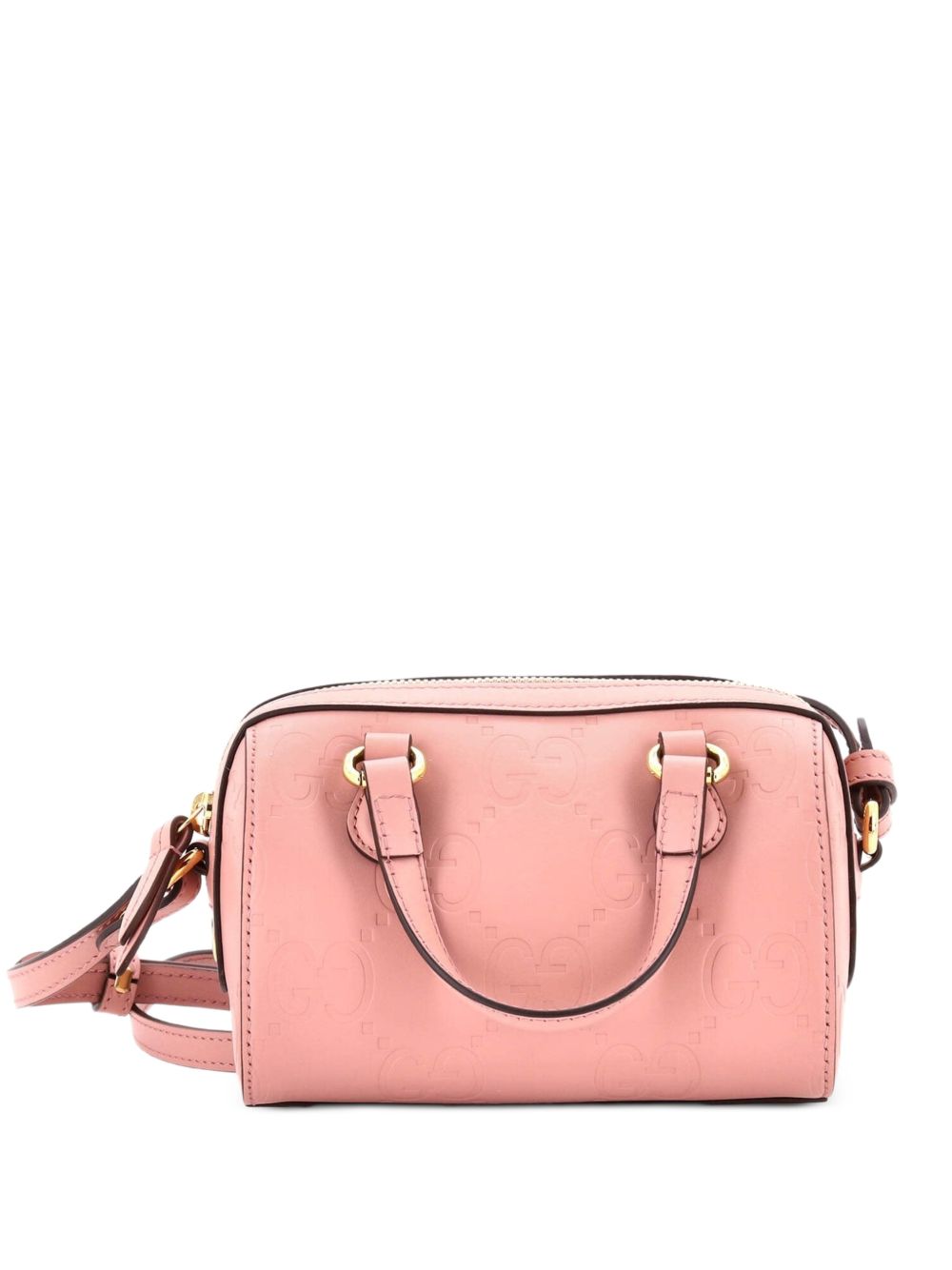 Convertible Boston Bag Jumbo GG Embossed Leather Super Mini crossbody bag