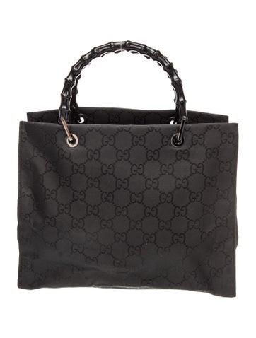 GG Nylon Top Handle Bag