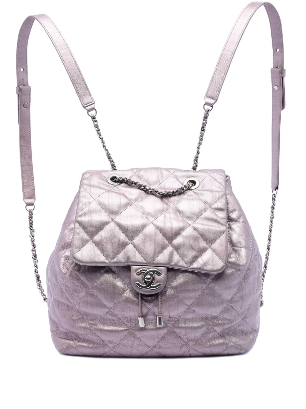 2017-2018 Quilted Iridescent Calfskin Ground Control Flap backpack